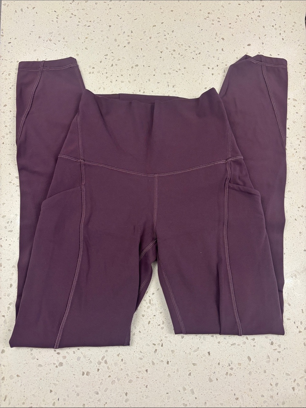 lululemon athletica Deep Plum High-Rise Leggings with Side Pockets
